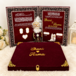 Premium Velvet Nikah Booklet Set