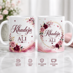 Customized Floral Name Mug